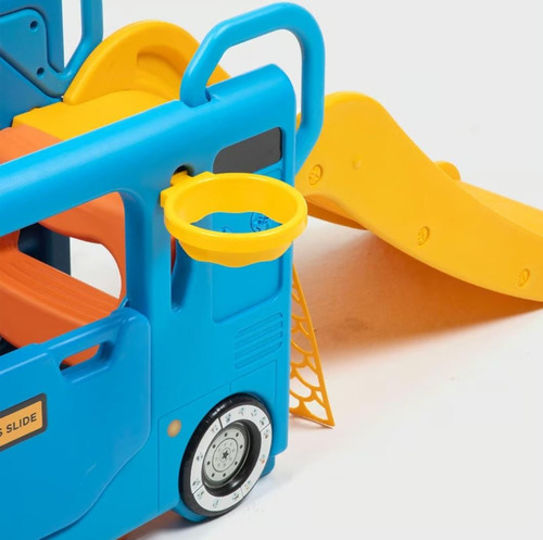 Resbaladera Y Juego Columpio Basquet Musical Para Niños