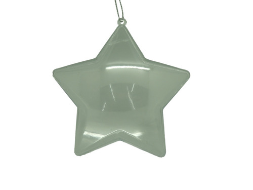 Estrella Plastica Armable 10 Cm Transparente