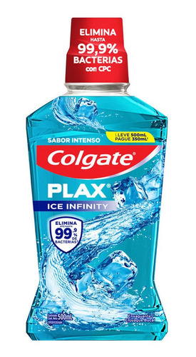 Enjuague Bucal Colgate Plax Ice Infinity Promo X 500 Ml