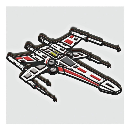 Cuadro Decorativo Ala-x X-wing Star Wars Madera