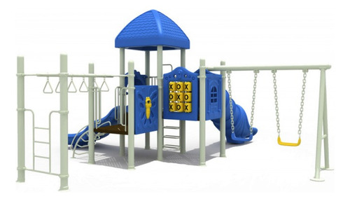 Juego Modular 12c Tobogán 2 Columpios 540x390x340 Cm Ch012