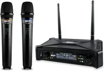 Comprar Microfono Inalambrico Skp Uhf 300d Doble De Mano