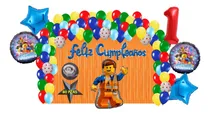 Comprar Kit Decoracion Cumpleaños Globos Lego Emmet Brickowski 80pz