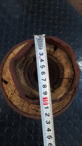 Antigua Maza De Madera Y Hierro (carro O Carreta) (Usado)