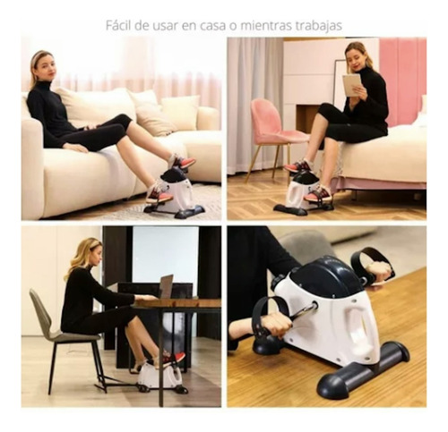 Pedalera Estática Mini Con Pantalla Lcd - Fitness En Casa