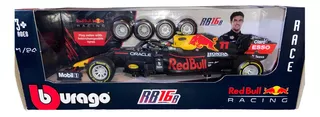 1:24 Redbull F1 Rb16b Sergio Perez Especial 4 Extra Tyres