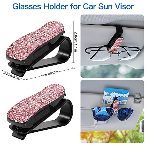 Set De Accesorios Brillantes Automóvil Mujeres, Gancho...