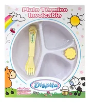 Comprar Plato Térmico Involcable Para Bebé Antideslizante Cubiertos