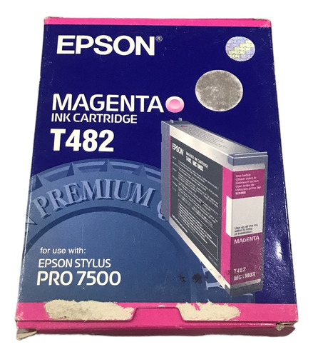 Cartucho Plotter Epson Magenta T482 Pro 7500 110ml Sgi