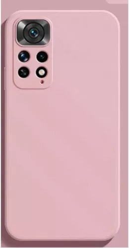 Funda Xiaomi Note 11 Pro silicona liquida muy suave al tacto Rosa.