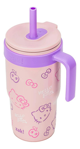 Zak Vaso Con Popote Termos Acero Inoxidable Personajes 532ml