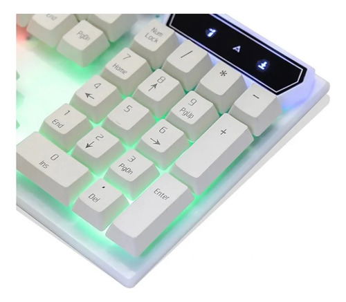 Combo Gamer Rgb Teclado Mouse Usb Luz Led Rainbow 3200dpi