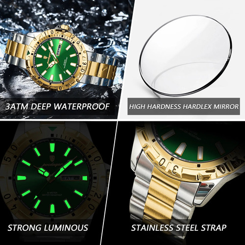 Reloj Impermeable Para Hombre Con Indicador De Fecha