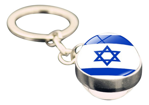 Tee Llavero Colgante Con Bandera De Israel, Accesorio