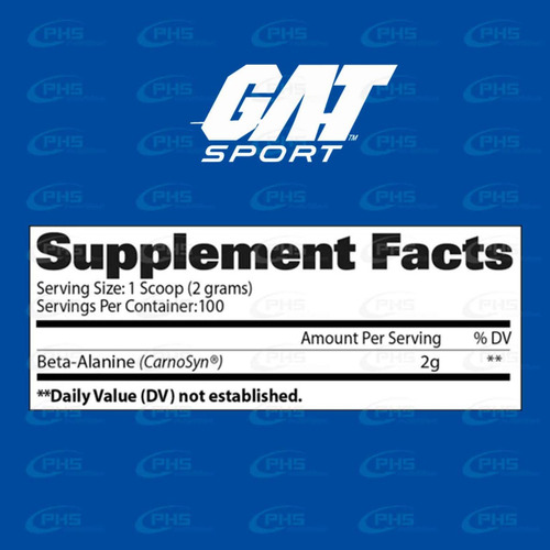 Gat Sport Beta-alanine 100 Servicios
