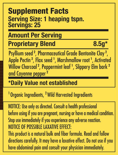 Dr. Schulze's Intestinal Formula #2 Powerful Intestinal Clea