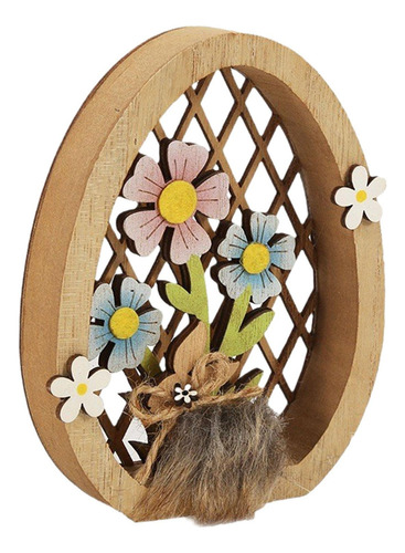 Decoración Pascua Mesa Hueca Madera Hecha Estilo C Z