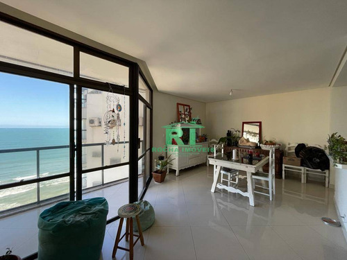 Imagem 20 de 30 de Cobertura Duplex, Frente Mar, Vista Para O Mar, Alto Padrão, 4 Dormitórios Sendo 2 Suítes, 3 Vagas De Garagem, Pitangueiras, Guarujá/sp - Co0040