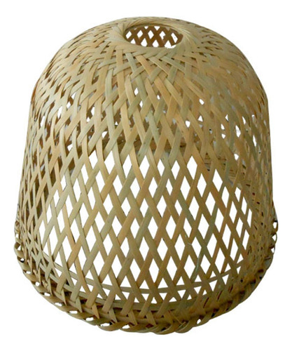 Lámpara De Bambú Rústica Pantalla De Luz De Techo