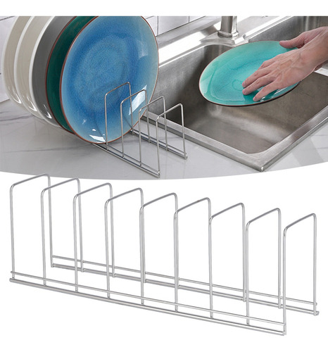 Organizador De Cocina Con Rejilla Para Platos, Multiusos