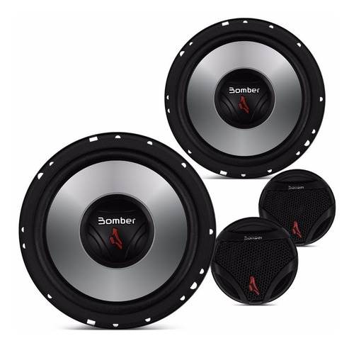 Kit 2 Vias Two Way Bomber Up Grade 6 Polegadas 240w Rms