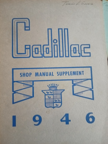 Manual De Taller Cadillac 1946 En Inglés