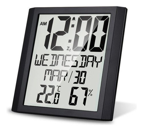Termohigrómetro Con Fecha Y Reloj De Alta Temperatura De 8.6