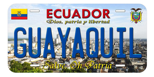 Placa Automovil Novedosa Guayaquil Ecuador