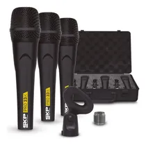 Comprar Kit 3 Microfonos Skp Pro Audio Pro-33k Dinamico Profresional