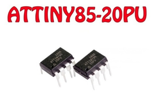 Imagem 2 de 3 de Attiny85 - Attiny85-20pu - Microcontrolador Atmel - Dip08