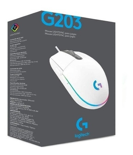 Mouse Logitech G203 Lightsync Gaming 