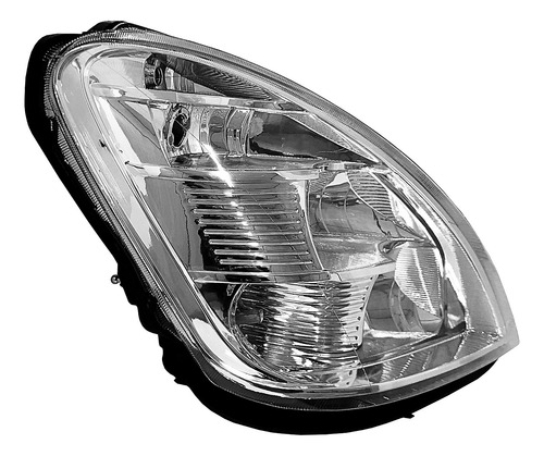 Par Farol Iveco Daily 2008 À 2020 Foco Duplo Mascara Cromada