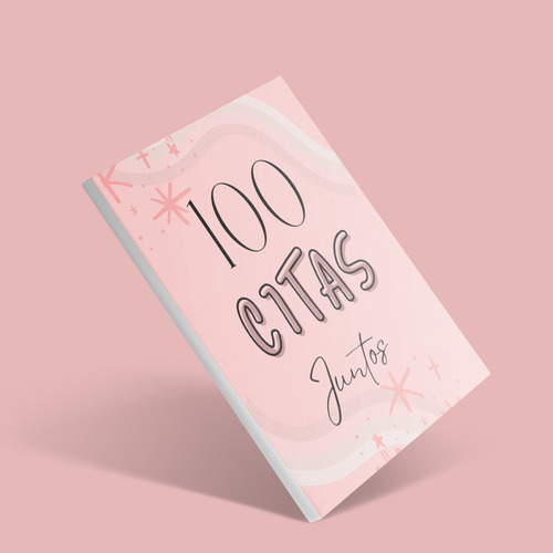 Agenda Libreta 100 Citas Juntos, Nueva Edición 2025 Blanco