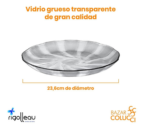 X12 Plato Playo Galaxia Flint Rigolleau - Bazar Colucci