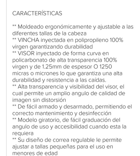 Imagen 5 de 5 de Protectores Faciales