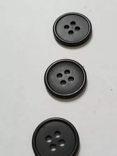 Botones Negros T 15mm Ideal Ideal Pantalón X 24 Botones