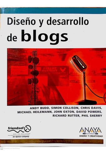 Libro Diseño Y Desarrollo De Blogs Completo Impecable Excele