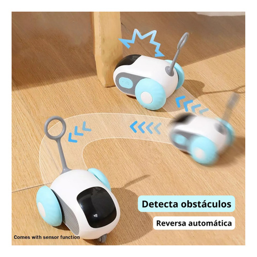 Juguete Automático Interactivo Auto Ratón Gatos Control Rem Naranja