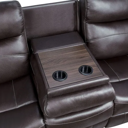 Lexicon Miramar Sofa Reclinable Plano De Microfibra Pulida D
