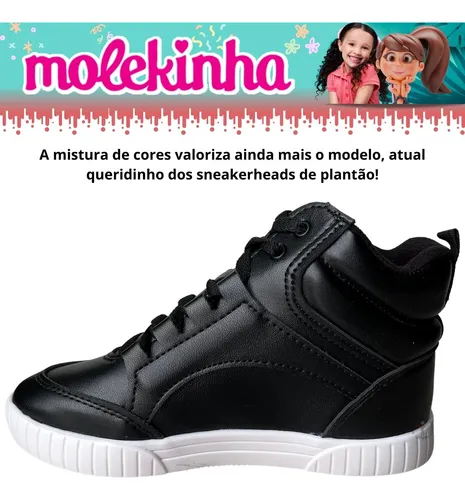 T nis Infantil Botinha De Menina Novo Modelo Molekinha Z484