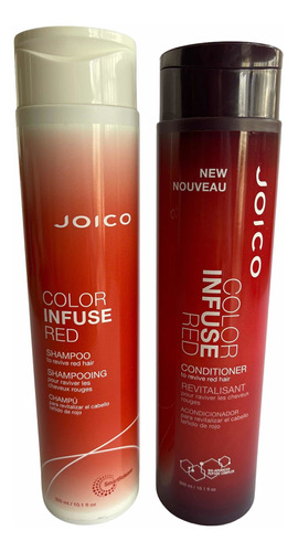 Joico Shampoo Y Acondicionador Color Infuse Red 300ml.