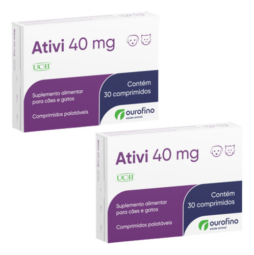 Combo 2cx Ativi 40mg Ucii 30cps Cada - Ourofino