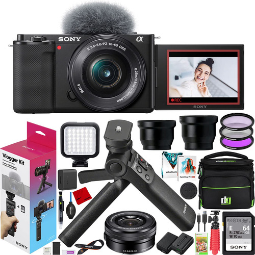 Sony Zv-e10 Kit Vlogger Camara Espejo Lente F3.5-5.6 In B +