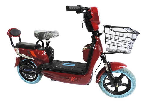 Imagen 2 de 10 de Moto Eléctrica Scooter 350w 48v 12ah Rosada