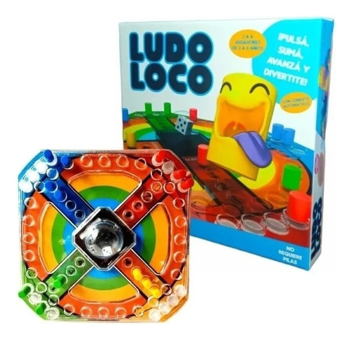 Juego De Mesa Ludo Loco C/ Cubilete Automático - E.full