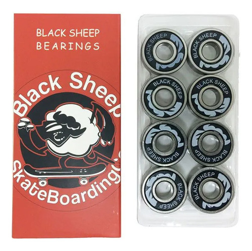 Rolamento De Skate Black Sheep Red - Pronta Entrega