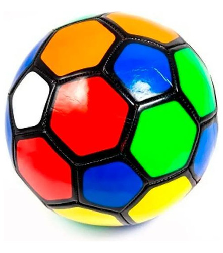 Mini Bola De Futebol N 2 Colorida Para Crianças