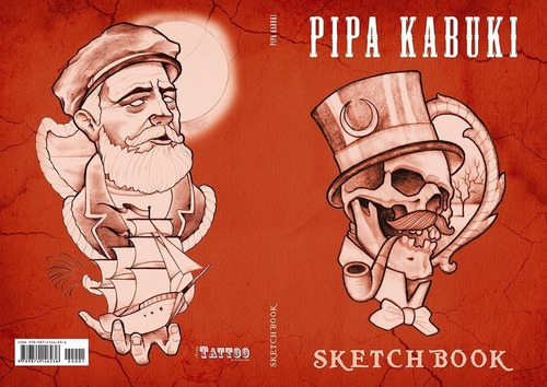 Libro Tattoo Pipa Kabuki Sketchbook Tatuajes Neotradicional