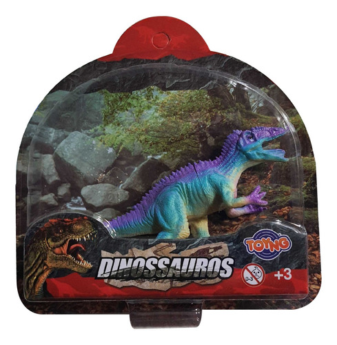 Brinquedo Miniatura Dinossauros Velociraptor Azul 43845