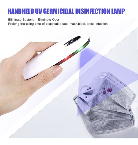 Lámpara Con Luz Ultravioleta Para Desinfección Con Usb